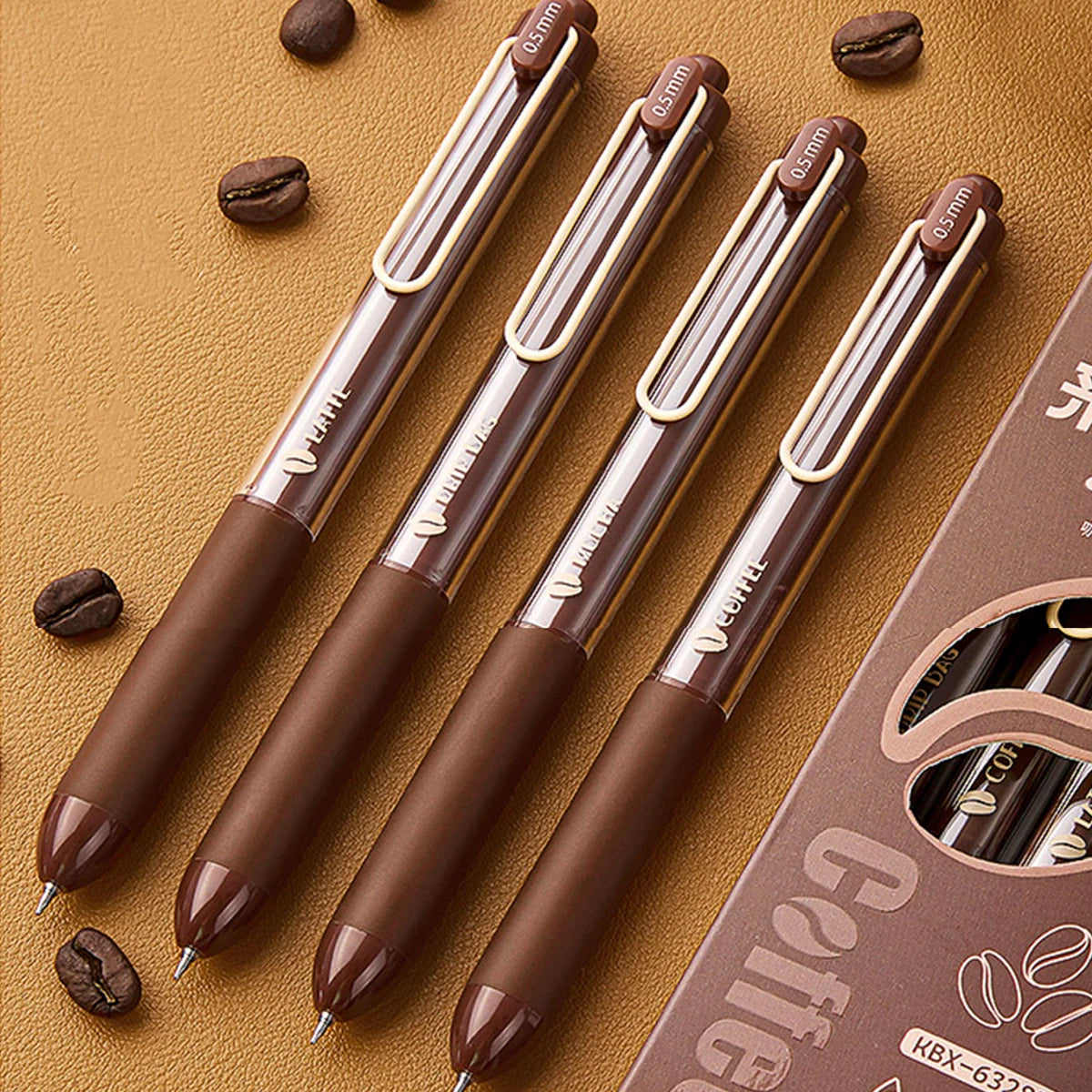 Coffee Scented Gel Pens 0.5mm Fine Point Black Ink Retractable Scented Gel Pens Richie's