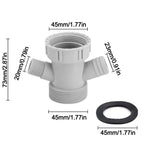 Kitchen Sink Drain Connector Threaded Nut Sealing Gasket Adapter Drain Pipe Adapter Richie's Type--F