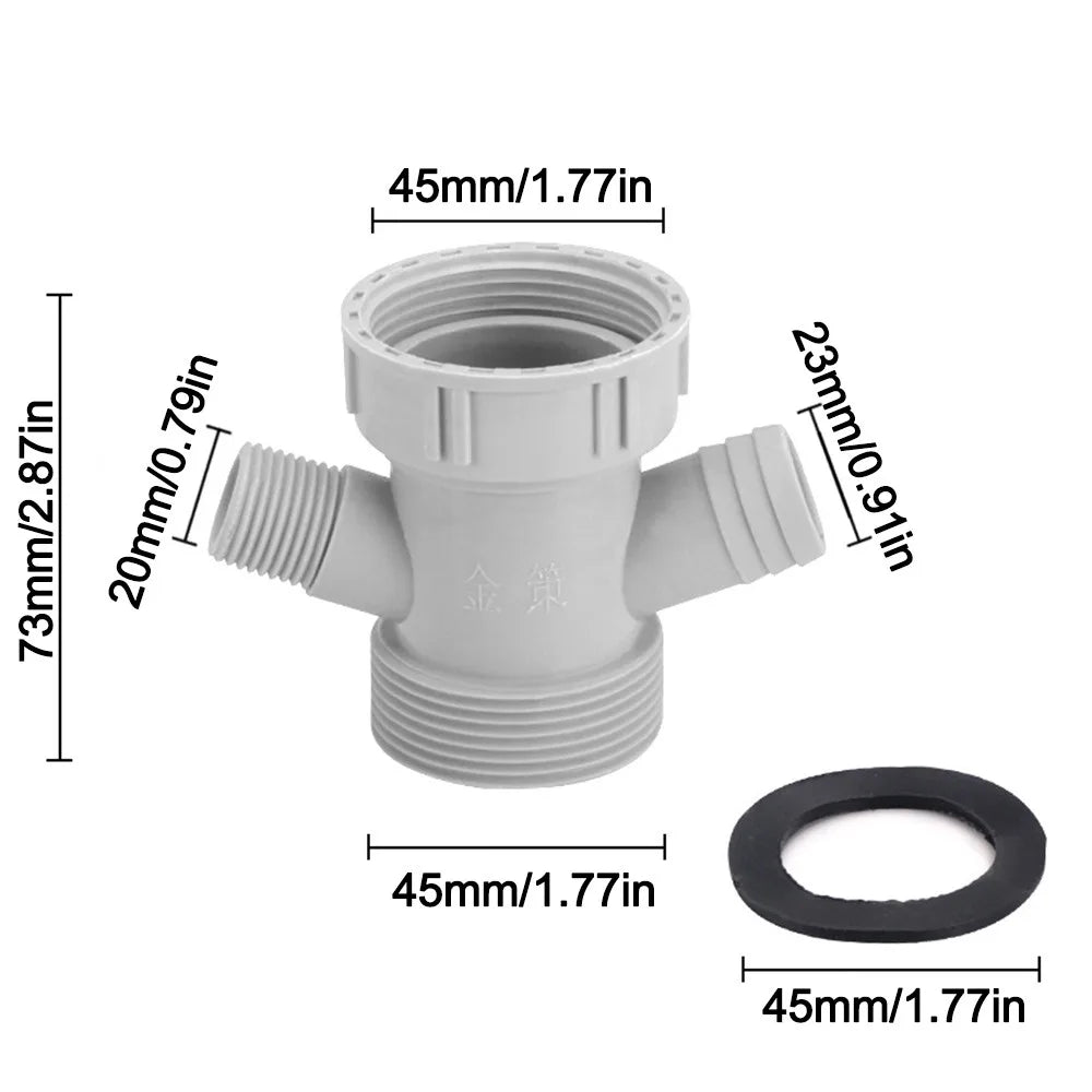 Kitchen Sink Drain Connector Threaded Nut Sealing Gasket Adapter Drain Pipe Adapter Richie's Type--F