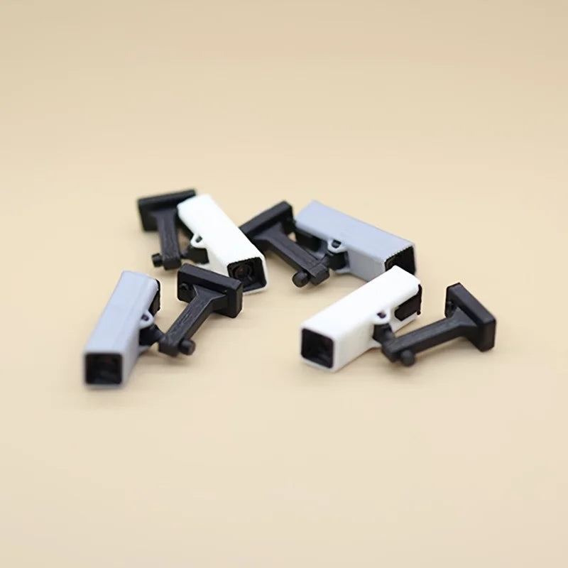 1:12 Scale Miniature Security Camera Props – Dollhouse Decor Set Dollhouse Miniature Prop Richie's