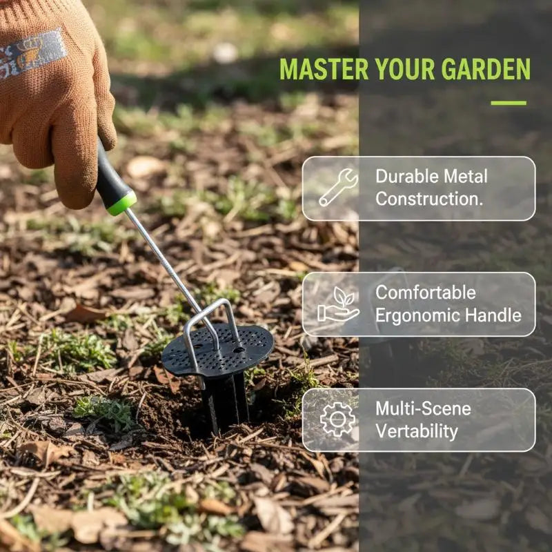 Heavy Duty U-Shaped Metal Weeding Tool – Garden Aerator Garden Weeding Tool Richie's
