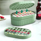 72-Cube Stackable Press Ice Tray with Storage Box & Scoop Ice Cube Tray Richie's