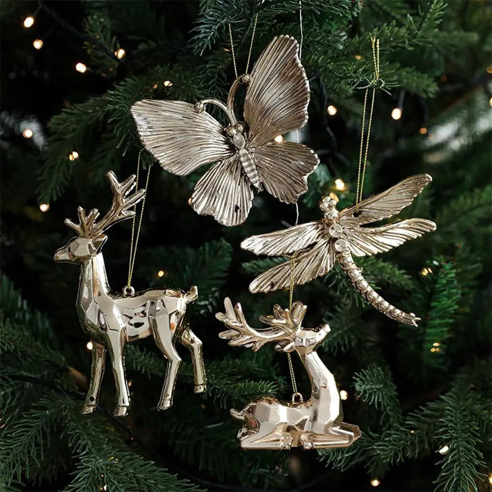 Gold Angel & Snowflake Christmas Tree Hanging Ornaments Christmas Ornaments Richie's
