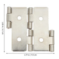 10Pcs Double Acting Iron Cabinet Door Hinges – Rust Proof Cabinet Door Hinges Richie's Silver