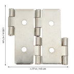 10Pcs Double Acting Iron Cabinet Door Hinges – Rust Proof Cabinet Door Hinges Richie's Silver