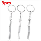 Precision Eyeglass & Watch Repair Screwdriver Kit + Keychain Precision Screwdriver Richie's 3Pcs
