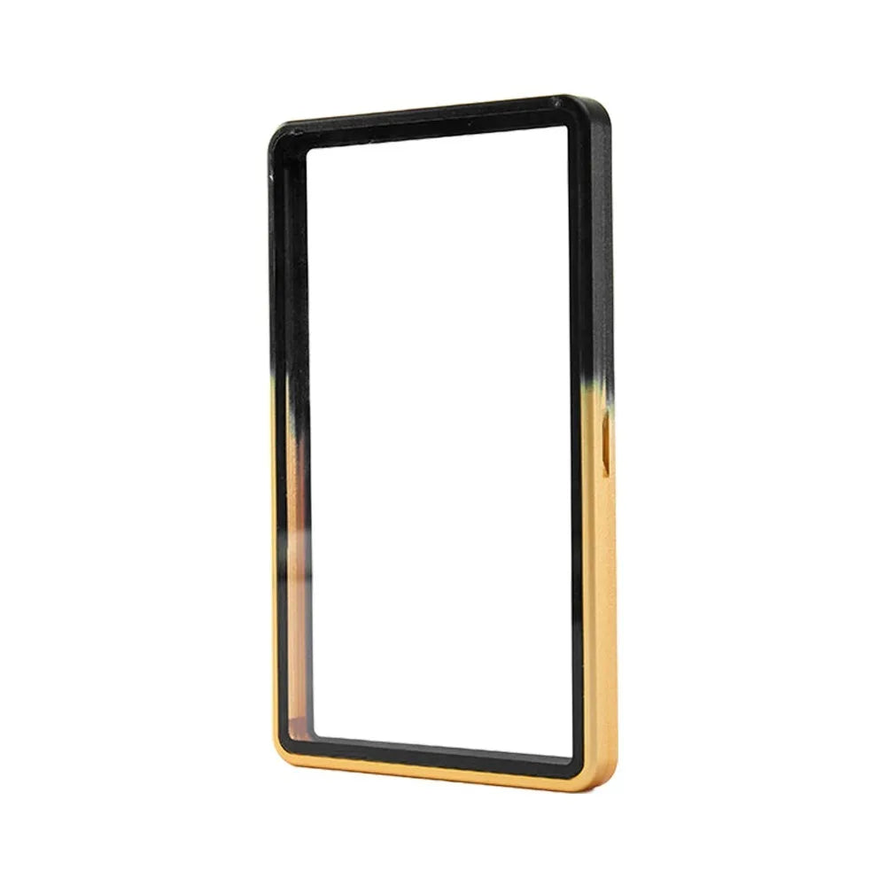 Gradient Aluminum Card Case 35PT UV Protection Double Glass Trading Card Case Richie's Black gold