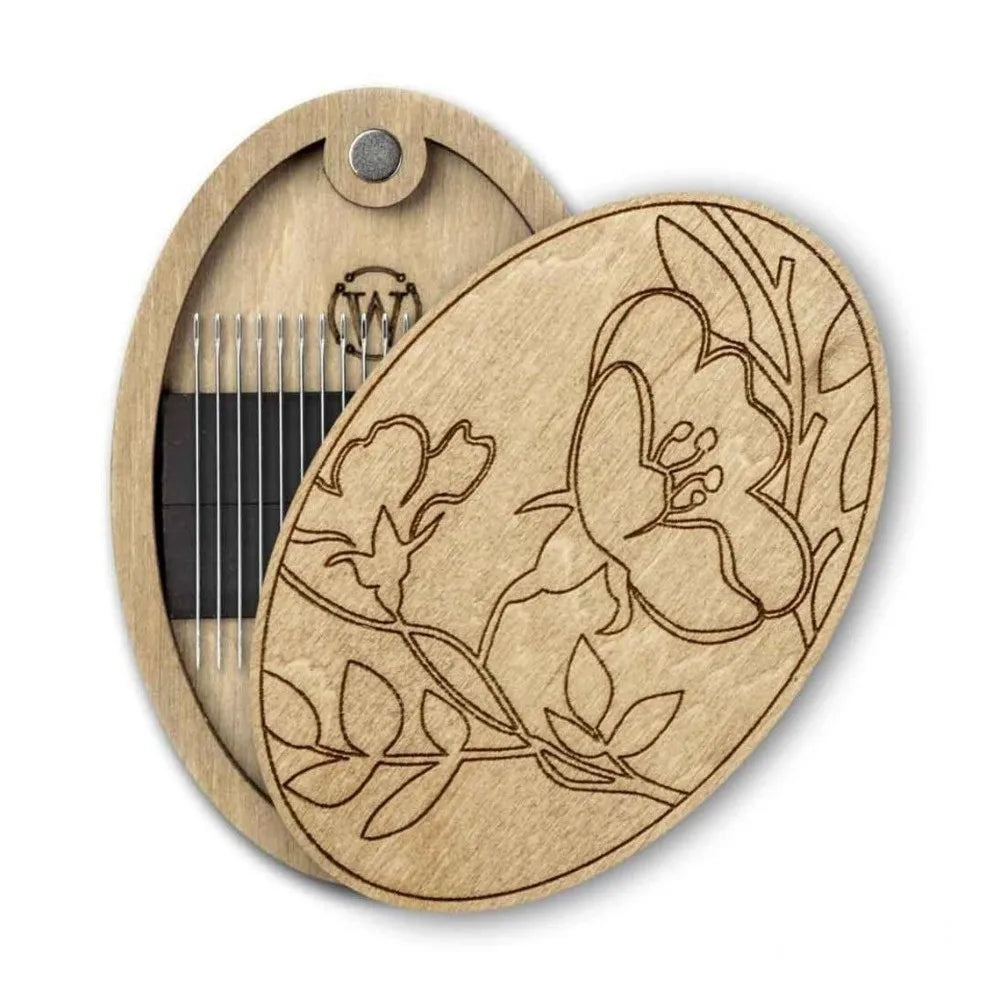 Bamboo Magnetic Needle Box – Portable Sewing Organizer Sewing Needle Organizer Richie's 2