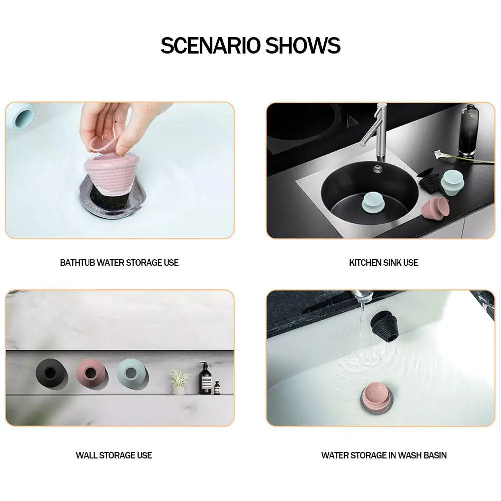 Universal Silicone Bathtub Drain Stopper & Sink Bath Plug Bathtub Drain Stopper Richie's