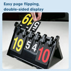 Folding Scoreboard Double-Sided Score Flipper – Indoor & Outdoor Portable Scoreboard Richie's