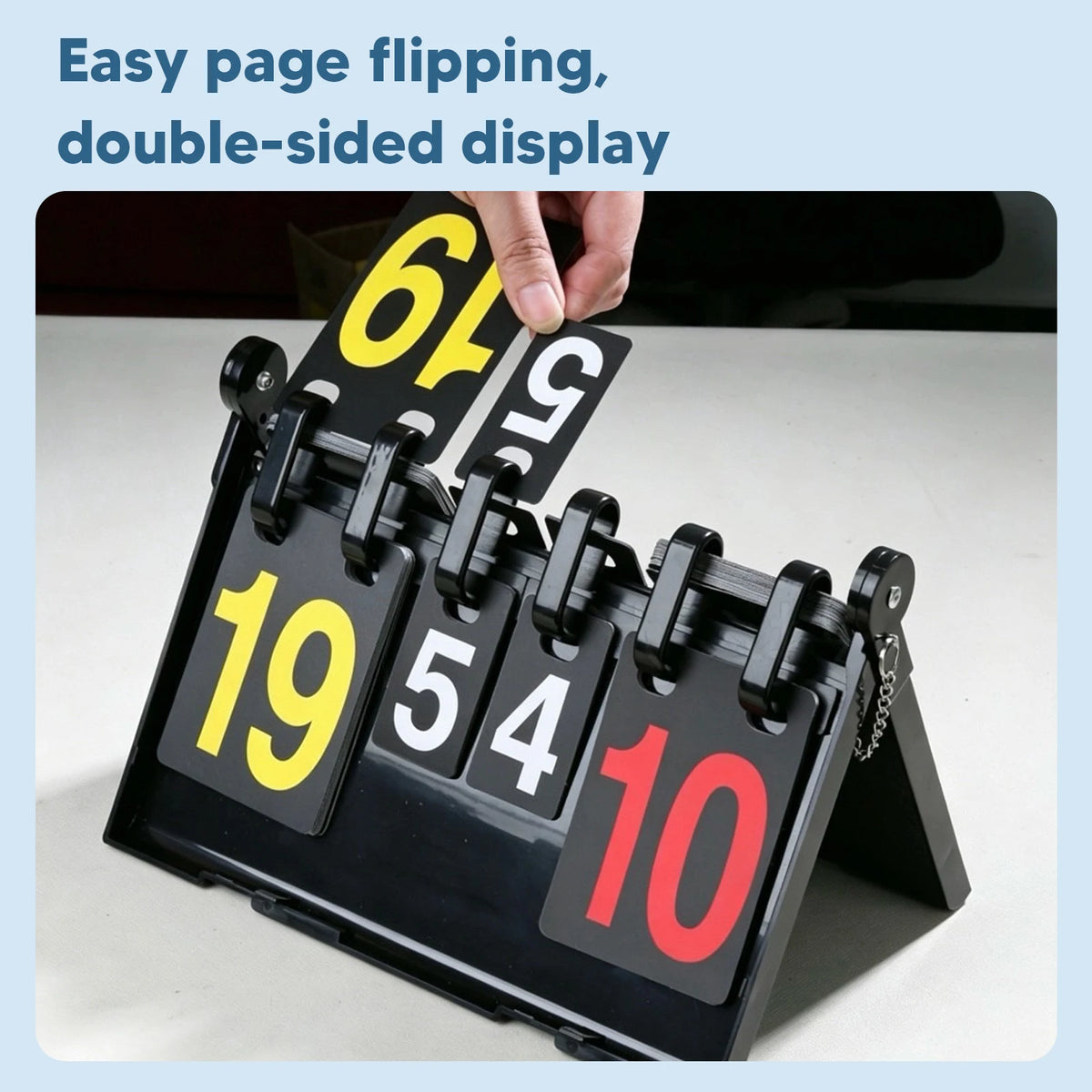 Folding Scoreboard Double-Sided Score Flipper – Indoor & Outdoor Portable Scoreboard Richie's