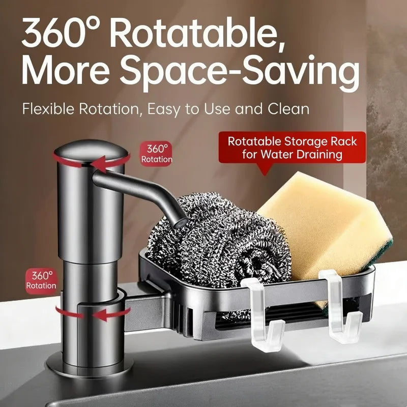 Kitchen Sink Soap Dispenser Pump with Rack & Extension Tube Soap Dispenser Richie's