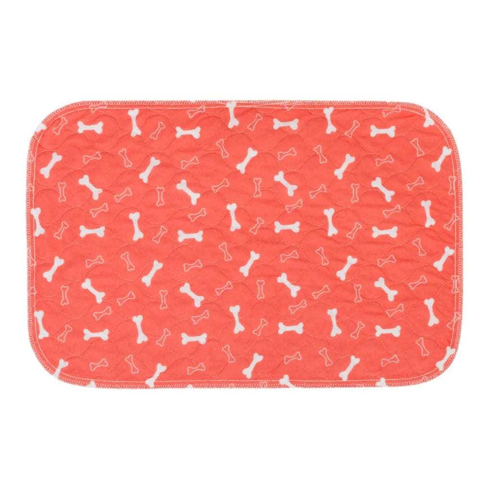 Reusable Washable Puppy Pee Pad | Anti-Slip Leak-Proof Dog Mat Pet Training Pad Richie's Red-S-40X60CM XS（old）
