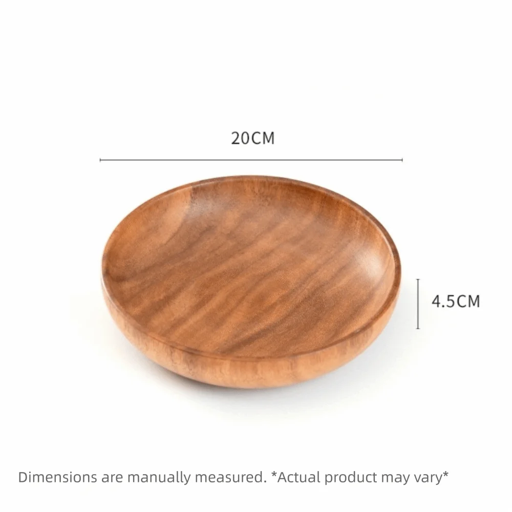Japanese Style Handmade Wooden Soup Bowls – Round Wood Tableware Wooden Soup Bowl Richie's 20-tray