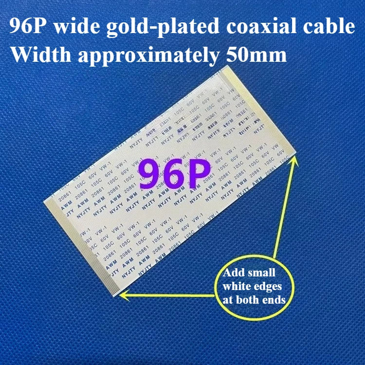 Gold-Plated FFC FPC Flexible Cable 0.5mm Pitch 40–96 Pin Flat Flexible Cable Richie's