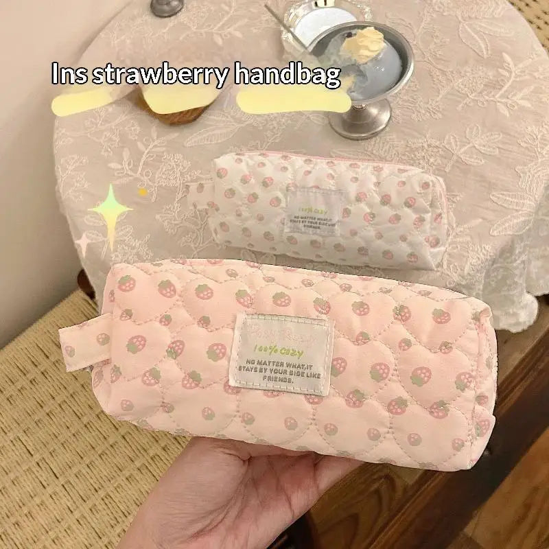 Aesthetic Polka Dot Pencil Case – Korean Style Stationery Pouch Pencil Case Pouch Richie's A2