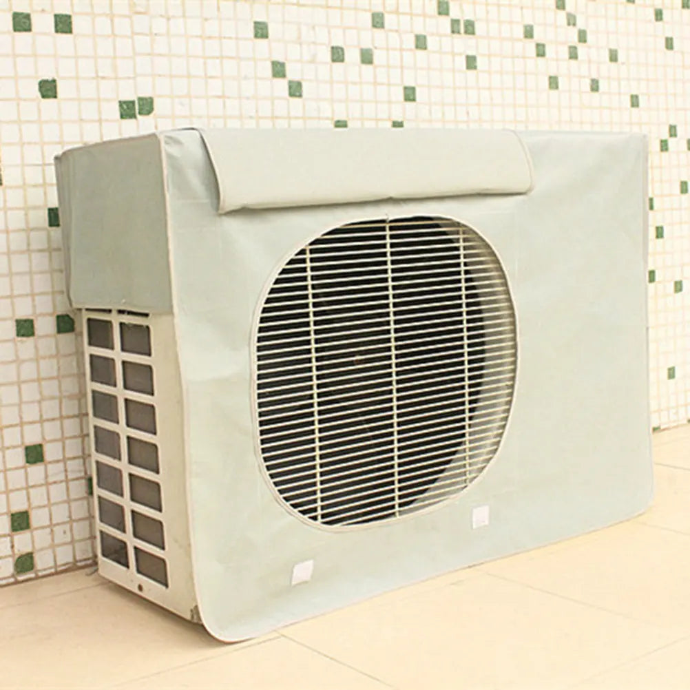 Waterproof Outdoor AC Unit Cover 78x55x28cm – Silver Grey AC Unit Cover Richie's
