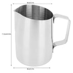 450ml Milk Frothing Pitcher – Stainless Steel Latte Art Milk Frothing Pitcher Richie's