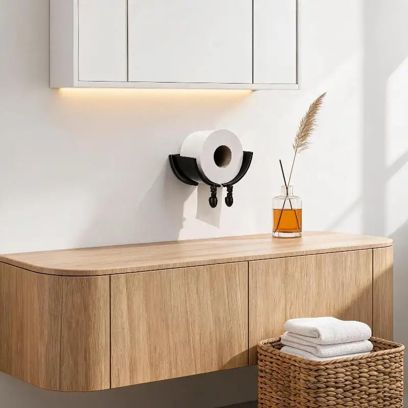 Wall Mounted Novelty Toilet Paper Holder – Waterproof Plastic Toilet Paper Holder Richie's