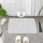 Diatomite Bath Mat 40x60cm – Anti-Slip Super Absorbent Diatomite Bath Mat Richie's Grey