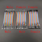 40-Pin Jumper Wires M2M M2F F2F Breadboard Dupont Cables Arduino Jumper Wire Set Richie's 1Set-3Pcs Length 10CM