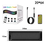 USB Flexible RGB LED Display Panel – Bluetooth DIY Scrolling Text LED Display Panel Richie's 20x64 LED 10x35CM