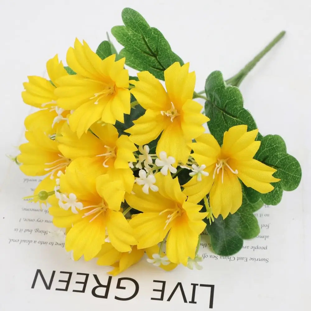 UV Resistant Artificial Trumpet Flower Bouquet | Home Decor Artificial Flower Bouquet Richie's