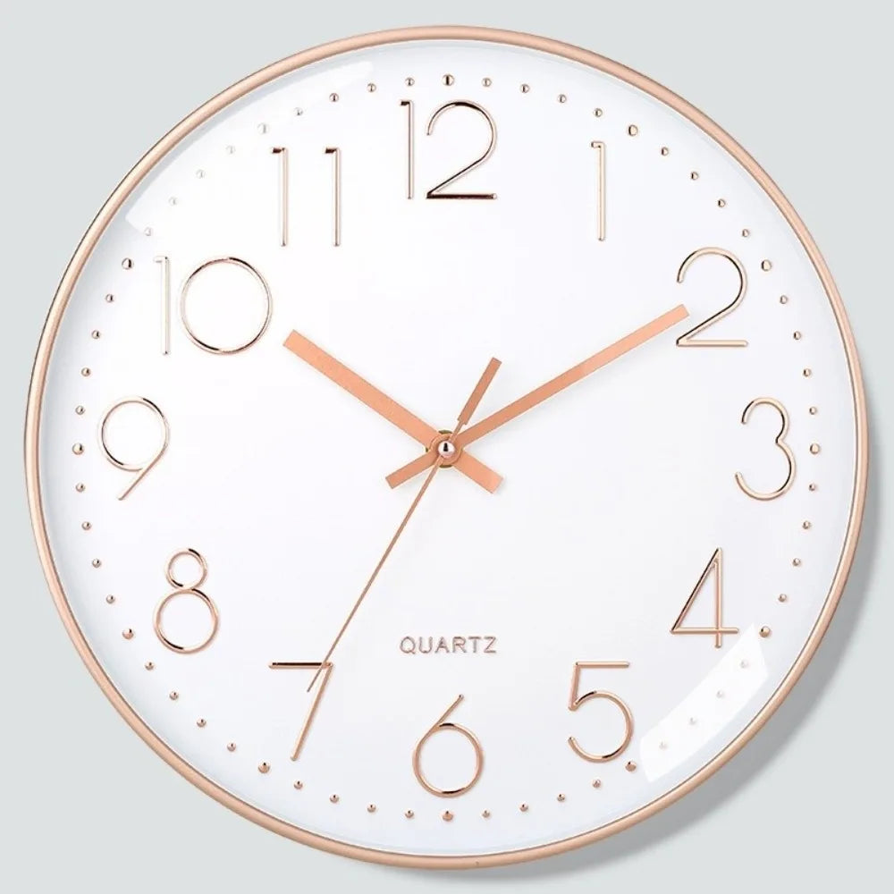 8 Inch Silent Wall Clock – Quartz Battery Operated Modern Design Wall Clock Richie's 1