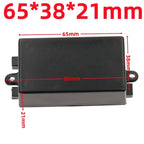 Waterproof ABS Plastic Project Box Electronic Enclosure Case Electronic Enclosure Box Richie's 65x38x21mm-Black