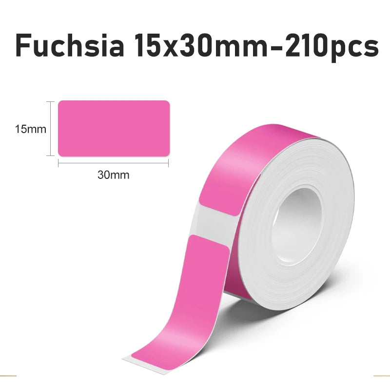 Marklife P15 Thermal Label Paper Roll – Self-Adhesive Stickers Thermal Label Paper Richie's Fuchsia 15x30mm
