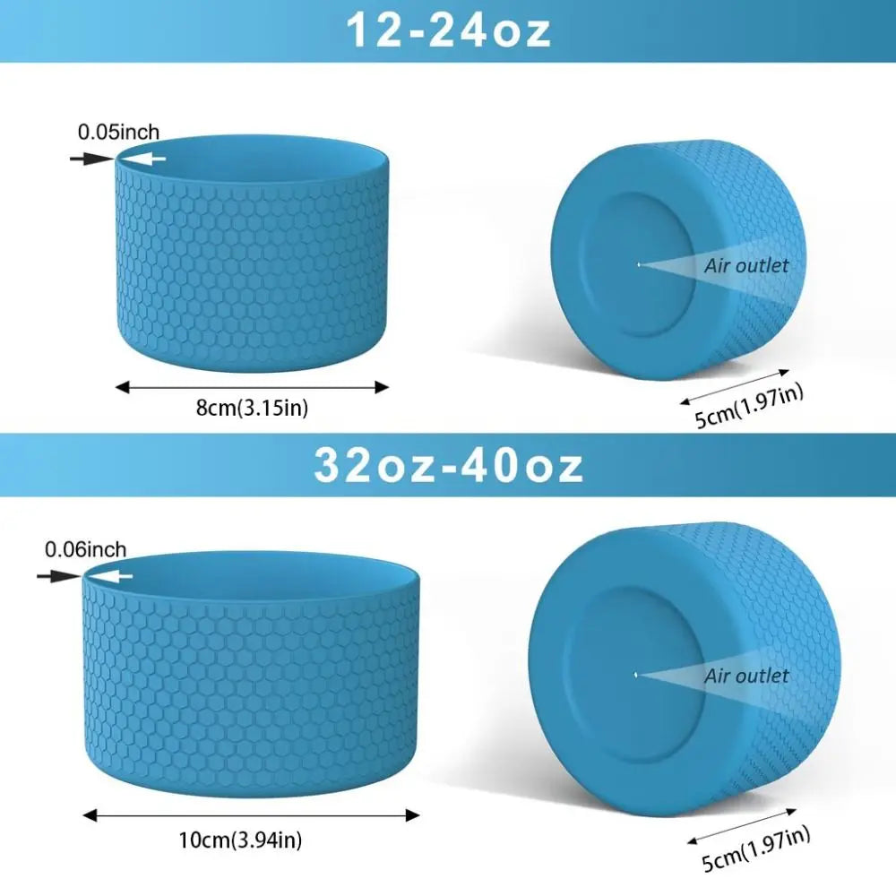 Silicone Water Bottle Bottom Sleeve Anti-Slip Boot 12–40 oz Bottle Bottom Sleeve Richie's