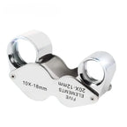 10x/20x Foldable Pocket Loupe Magnifier | Jeweler's Triplet Tool Jeweler's Loupe Magnifier Richie's