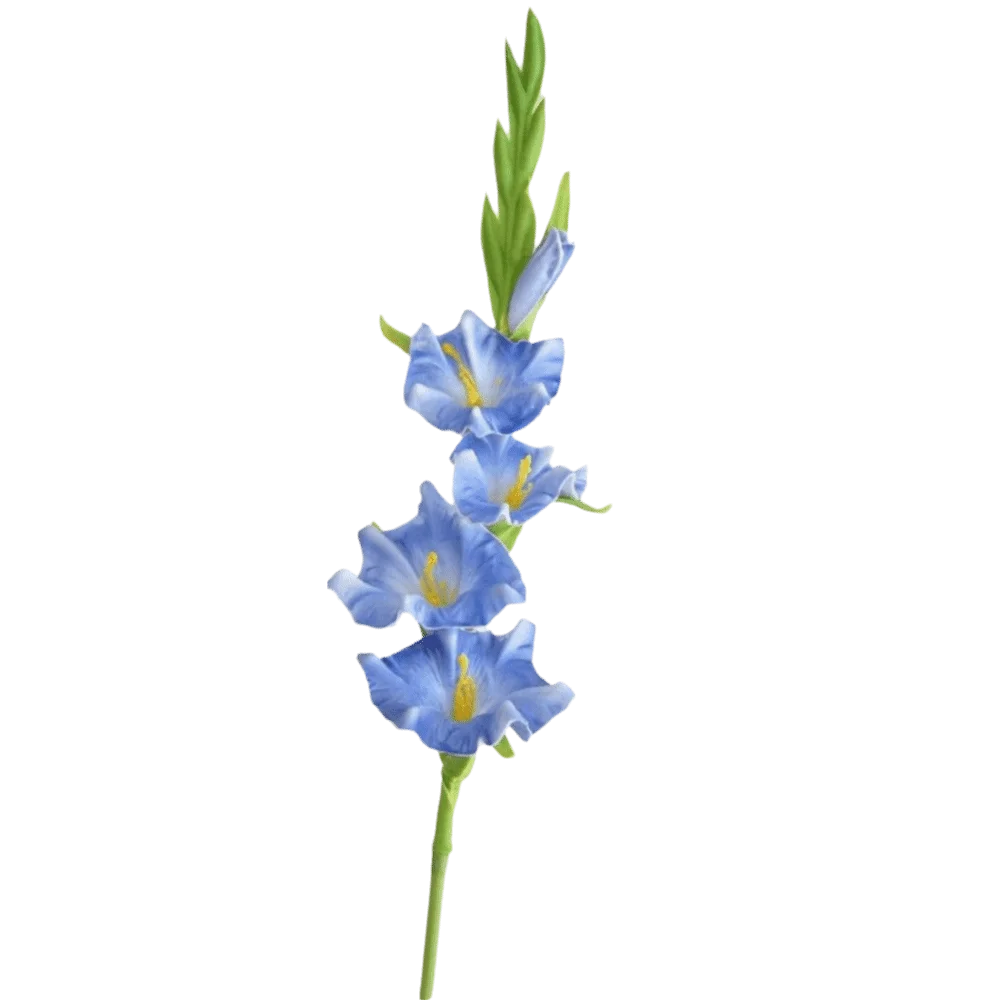 Purple White Artificial Gladiolus Branch – PU Fake Flower Stem Artificial Flower Stem Richie's Blue