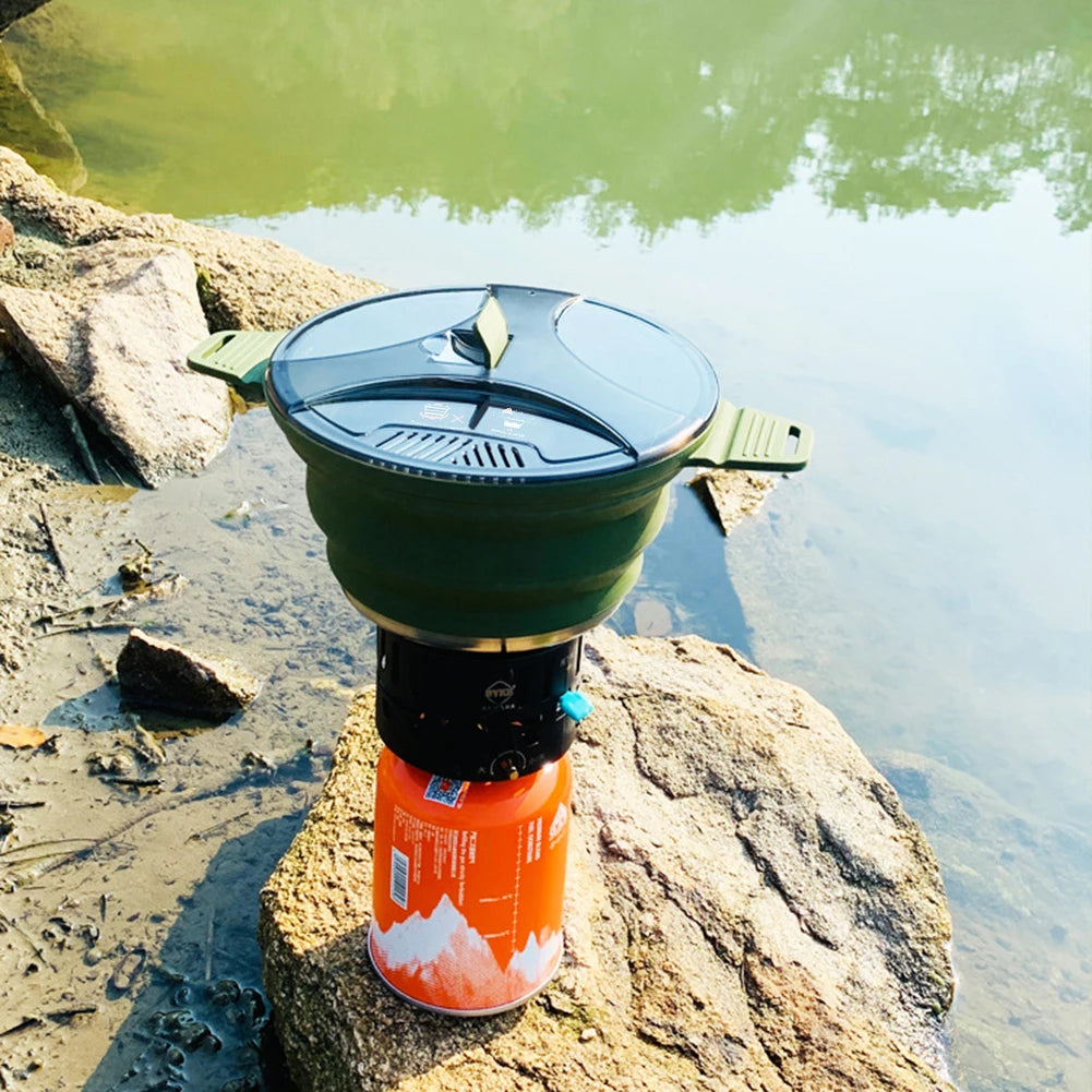 APWIKOGER Foldable Camping Pot 2500ml – Lightweight Cookware Camping Cookware Pot Richie's