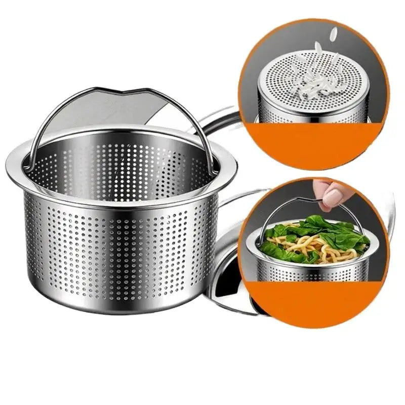 304 Stainless Steel Sink Strainer with Lift Handle | Anti-Clog Sink Drain Strainer Richie's