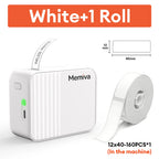 Memiva A1 Wireless Bluetooth Label Printer – iOS & Android Wireless Label Printer Richie's White Printer Set USB Type-C