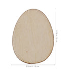 100Pcs 20mm Unfinished Wood Egg Shapes – DIY Craft Cutouts Wood Craft Cutouts Richie's