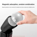 AK-R11 Magnetic Dome Diffuser for V1 S-R2 Round Flash Head Flash Dome Diffuser Richie's