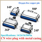 57 Series Centronics Connector CN14/24/36/50P Male Female Ribbon Cable Cable Connector Adapter Richie's