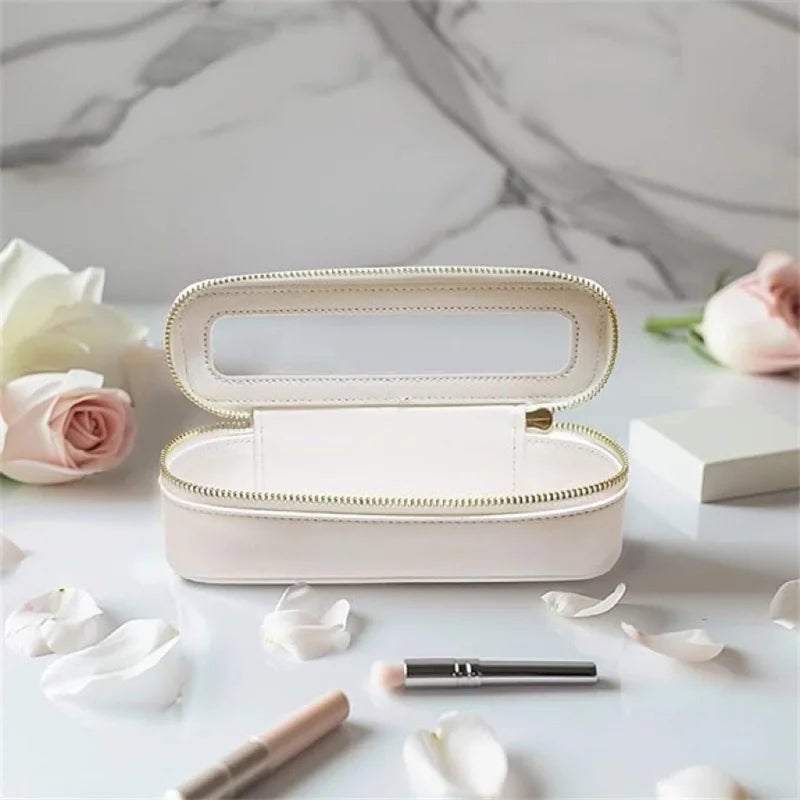 PU Leather Transparent Makeup Brush Bag | Cosmetic Storage Cosmetic Brush Bag Richie's