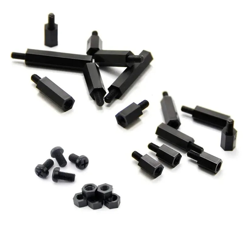 180pcs M3 Nylon Hex Standoff Spacer Screws & Nuts Kit Standoff Spacer Kit Richie's Default Title