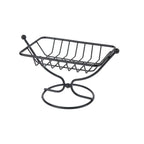 Square Rustproof Metal Soap Dish Holder – Wire Draining Rack Soap Dish Holder Richie's Black