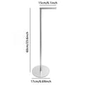 Freestanding Stainless Steel Toilet Paper Holder Stand Toilet Paper Holder Richie's Silver