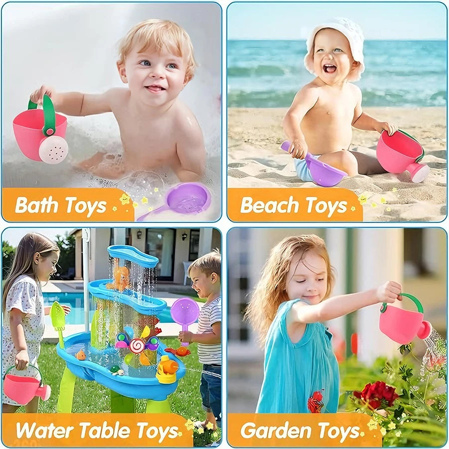 Baby Bath Toys 3-Piece Set – Watering Can, Spoon & Windmill Baby Bath Toy Set Richie's