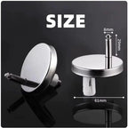 2pcs Stainless Steel Toilet Seat Hinge Universal Quick Release Top Fix Toilet Seat Hinge Richie's