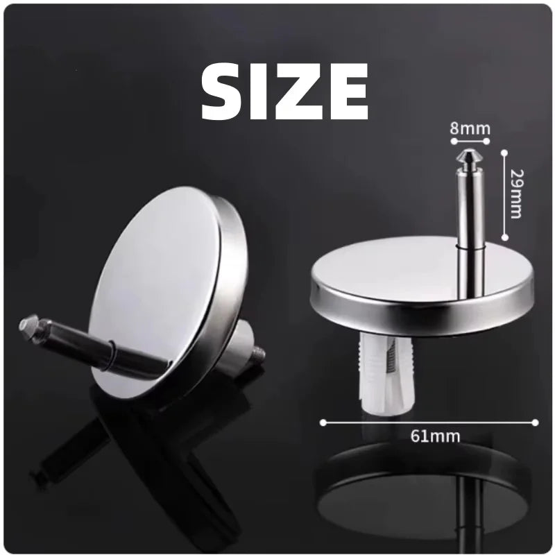 2pcs Stainless Steel Toilet Seat Hinge Universal Quick Release Top Fix Toilet Seat Hinge Richie's