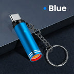 Type-C Mini Portable Windproof Lighter – Flameless USB Air Jet USB Flameless Lighter Richie's Blue