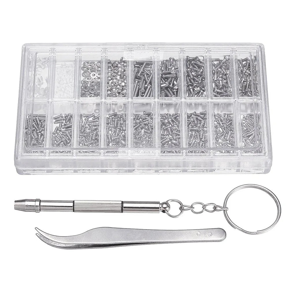 1000 Pc Eyeglass Repair Kit – Micro Screws & Screwdriver Eyeglass Repair Kit Richie's