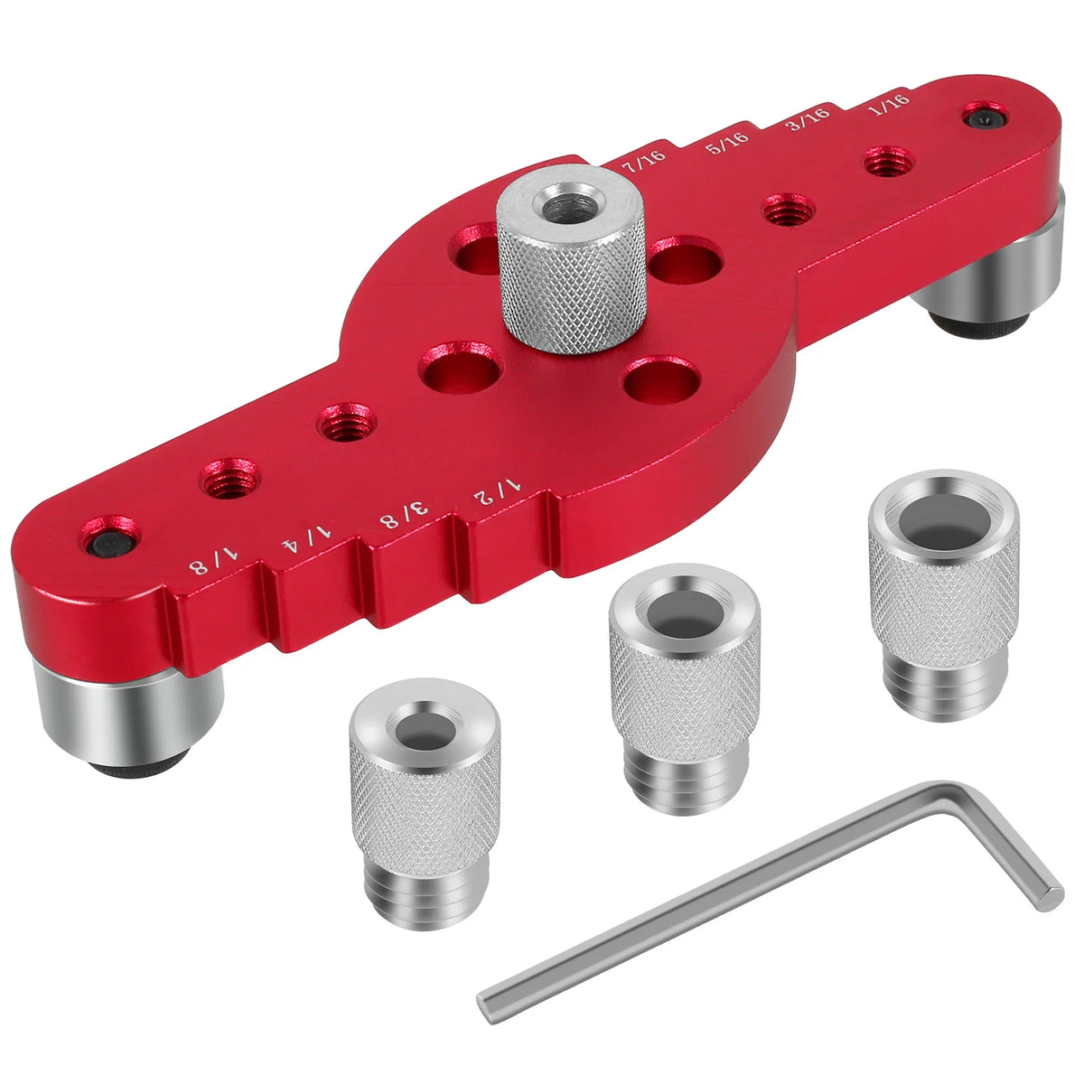 Vertical Pocket Hole Jig Self-Centering Dowel Drill Guide Set Woodworking Drill Jig Richie's WD1