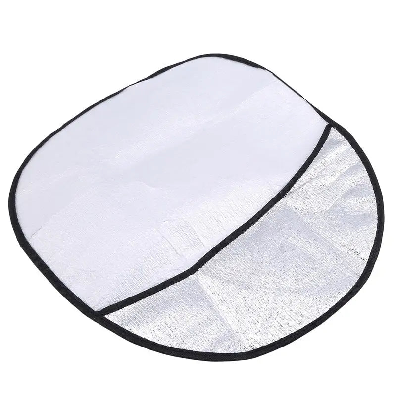 Foldable Car Steering Wheel Sun Shade Silver UV Protector Steering Wheel Sunshade Richie's Style B